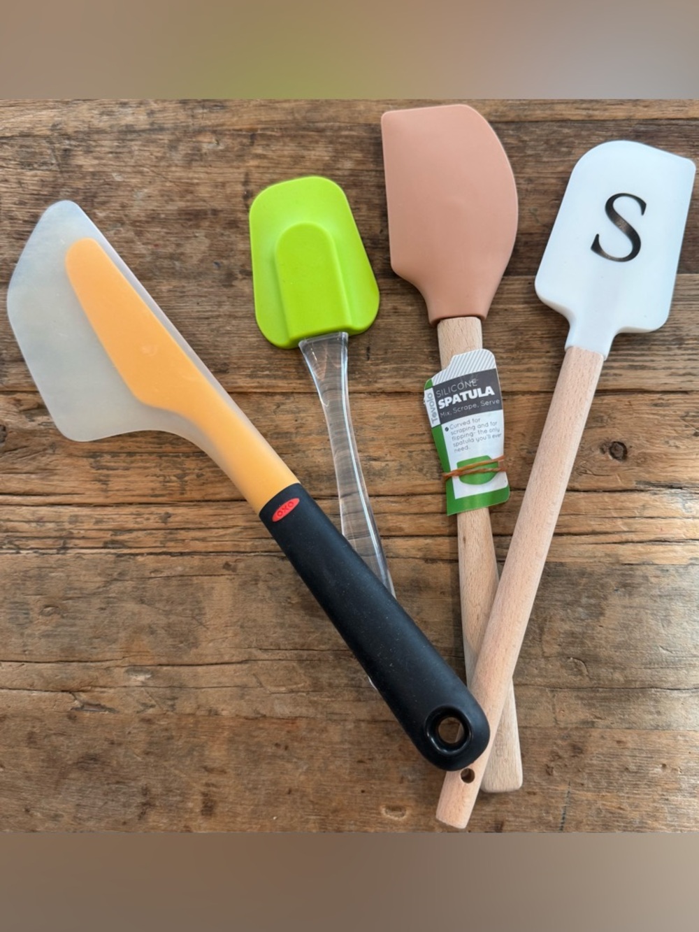 4 Kitchen Utensils for Cooking & Mixing Spatulas